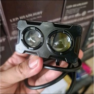 MATA PUTIH Led Laser Spotlight Shooting Light 2 eyes 3 eyes / SQL shooting light 2 eyes 3 eyes white