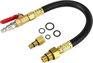 3mirrors Engine Air Valve Holder Pressure Pipe M10 M12 M14 M18 Thread to 1/4 NPT w/Ball Valve, Cylin
