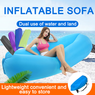 Inflatable Sofa Outdoor Lazy Sofa Bed Picnic Camping Portable Foldable Sleep Bed Suburban Swimming Pool Home Multi functional Lazy Sofa Inflatable Sofa 充气沙发 懒人沙发