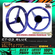 RIM COMSTAR SPORT RIMS CT-03 1.60X17(DISC,F) 1.85X17(DRUM,R) FOR YAMAHA LC135 4S,LAGENDA SRL110,115,