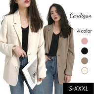 Women Casual Long Sleeve Blazer Collar Turn Down Sweater Women Outerwear LC002