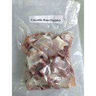 Frozen Crocodile Meat Bone(1kg). Buy 8pkt get 2pkt free= Total 10pkt at $120