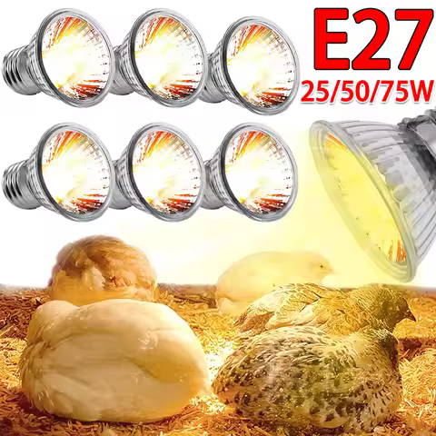 4/2/1Pcs Tortoise Lizard Basking Lamp 25W 50W 75W Pet Heating E27 Bulb Chameleon Snake Turtle Reptil