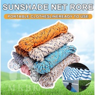 MKBK 10m/20m Camping Tent Nylon Rope Anti Slip Clothesline Sunshade Net Rope Outdoor Sun Drying Rope