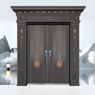 Entrance Door Pillar Villa Main Door Cast Aluminum Door Wear-resistant Sunproof Magnesium Alloy with