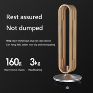 Z8(ZKTI) Headset Holder Anti-Scratch Stand Bamboo Wood Aluminum Headphones Holder Desktop Art Displa