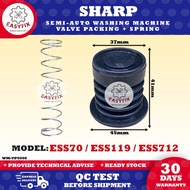 ESS70 / ESS119 / ESS712 VALVE PACKING + SPRING SEMI-AUTO SHARP WASHING MACHINE DRAIN VALVE