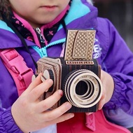 Kids Toy Camera Hasselblad. Personalized Toddler Gift. Pretend Play Wooden Toys.