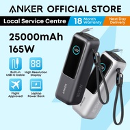 Sunny Anker Laptop Power Bank 25000mAh 165W Fast Charging Built-in Dual USB C Cable Portable Charger