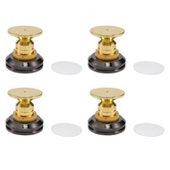 4 Set Gold Speaker Spike with Floor Discs Stand Foot Isolation Spikes Professional Speaker Accessori