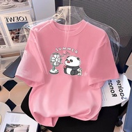 Korea Korea 2026 Girls' Clothing Pink Pure Cotton Short-Sleeved t-Shirt Summer Junior High School St