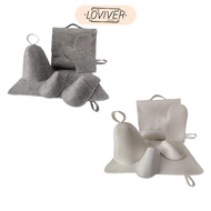 [Loviver] 5 Pieces Sauna Hat Set Russian Sauna Set Hat for Sauna Portable Gift Vaporarium Hat Wool S
