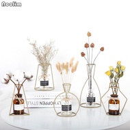 Vase Abstract Gold Lines Minimalist Abstract Gold Iron Vase Glass Dried Flower Vase Racks Nordic Flo
