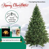 Free lighting + Decorations Christmas tree 4/5/6/7/8/10 feet decorations metal stand