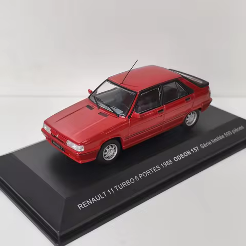 Die-cast 1:43 scale RENAULT 11 TURBO 5 DOORS 1988 Simulated Alloy Static Car Model