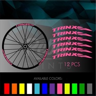 TRINX (12 pcs) Wheel Rim Stickers for Mountain Bike (Please tell the merchant the size when placing an order)