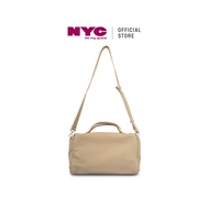 NYC Ladies Crossbody Sling-Bag -Y22602-TA01SV-53-ALMOND