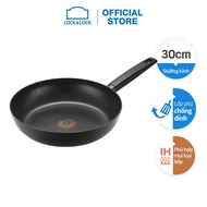 LOCK &amp; LOCK Lock &amp; Light Black Non-Stick Aluminum Pan 30cm (Can Use Induction Hob) - Black - LHL5303-IH