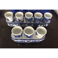 Set of 3 cups - 5 offering cups with bowl base