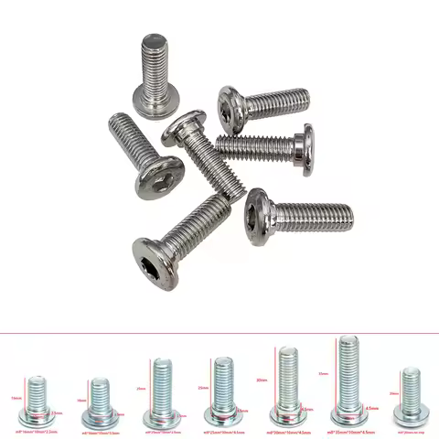 Motorcycle Brake Disc rotor Screws Bolts Universal Carbon Steel M8 x 1.25mm x 16/25/30/35mm For Hond