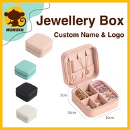 Jewellery Box Organizer Storage Case Jewel Small Gift Travel PU Leather Jewelry Cincin Box Earrings 