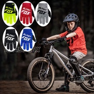 Fox Mountain Bike Gloves for Children Ages 6-12 Full Finger Safety Protection Motocross Racing Glove