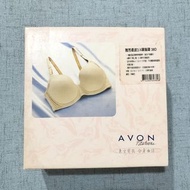 全新 AVON 柔波 一體成型記憶棉內衣 3/4罩胸罩 38D 深膚色