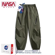 NASA WTAPS Mens Outdoor Cargo Pants Windproof Hiking Trousers Spring Summer Casual Loose Fit Polyest