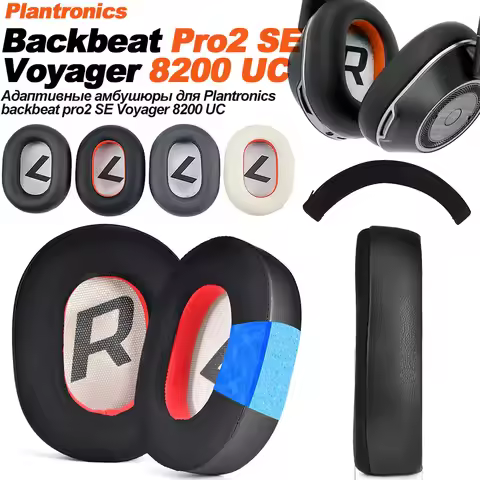 Earpads For Plantronics Backbeat Pro2 SE Voyager 8200 UC Protein leather Memory foam Ear Pads Cushio