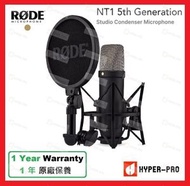 RODE - NT1 5th Generation Studio Condenser Microphone - 黑色