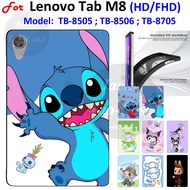 For Lenovo Tab M8 TB-8505 TB-8506 TB-8705 X F N Cute Cartoon Soft Silicone Case Patterned Back Cover