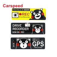 1pc Kumamon 3D Car Sticker GPS RED Crystal Soft Glue Car Sticker Graphics JDM Racing Applique Motor 
