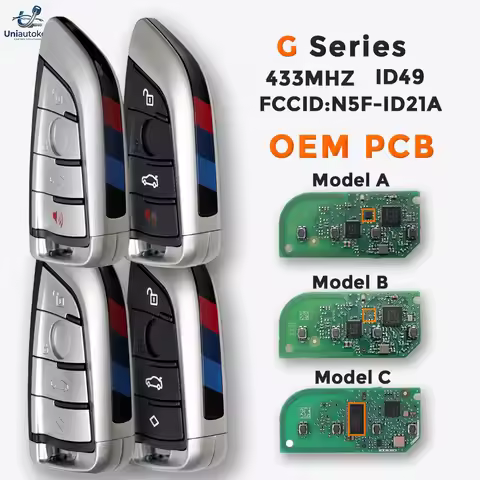 Original PCB FFID N5F-ID21A ID49 433MHz Proximity Smart Remote Car Key For BMW G Series G01 G02 G30 