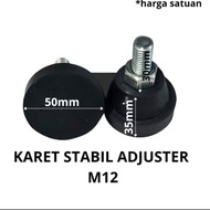 Rubber stabilizer adjuster M12/ table leg rubber chair leg/ bench rubber rack leg