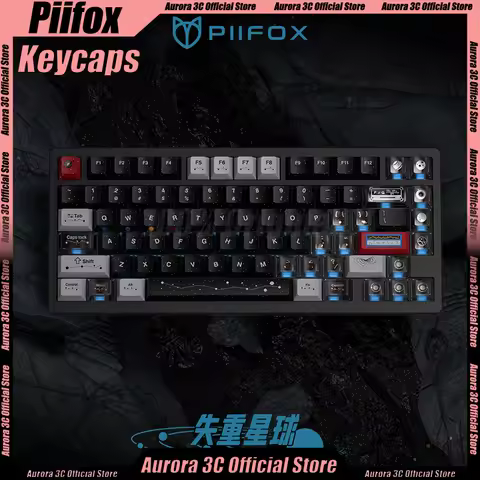 Piifox Keycaps Weightlessness Planet Pbt Original 146keys Pc Transparent Keycap Customized Personali