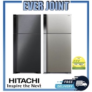 Hitachi R-V690P7MS [550L] Big 2 Stylish Door Fridge  + Free disposal