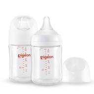 Easy Clean Pigeon Glass Nursing Bottle Wide Neck, Anti-Streamlined, Streamlined Cup Body, Natural Fe