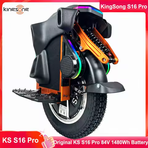 Newest KingSong S16 Pro 84V 1480Wh 50S Battery 3000W Motor Peak Power 5000W Max Speed 60km/h Mileage