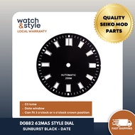 D0882 62mas Style Dial - Sunsburst Black - Date