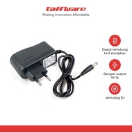 RC Taffware Power Supply Adaptor EU 9V 1A Polarity Center Positive - YErY-0910