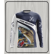 QUALITY FULL PRINT FISHING MANIA SHIRT CAN CUSTOMIZE NAME AND LOGO