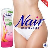 Nair Hair Remover Lotion With Soothing For Legs&Body Aloe&Lanolin 255g ผลิตภัณฑ์กำจัดขนบริเวณร่างกาย