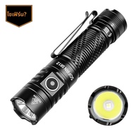 Sofirn SR12 EDC ไฟฉาย 1450LM ที่มีประสิทธิภาพ SFT25R LED 18650 USB C ชาร์จไฟฉาย IP68 กันน้ํา
