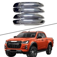 lsuzu Dmax 2020-2024 Door Handle Cover Easy Installation Non-slip Scratchproof Durable Car Decoratio