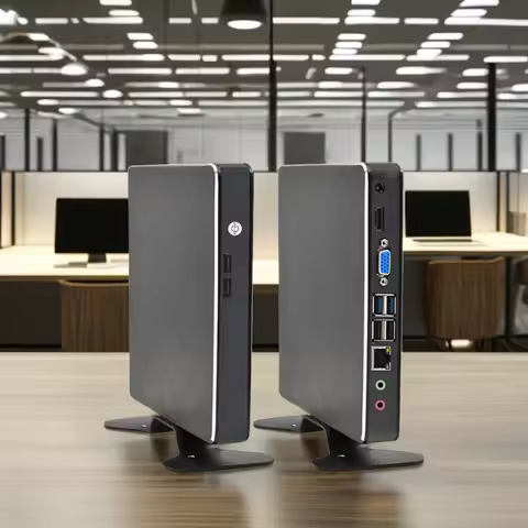 Factory Custom Core I5 6th 7th Gen 6200U 7267U CPU 12V 5A 15W 6 USB Mini PC 4K Digital Signage Deskt