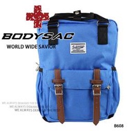 藍色-機能小後背包 (內有筆電夾層) AMINAH~【BODYSAC B608】