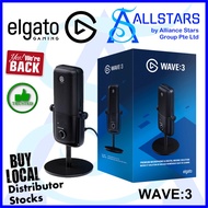 Elgato Wave:3 / Elgato Wave 3 Premium Microphone & Digital Mixing Solution (Warranty 2years with Con