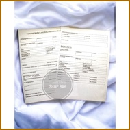Blank Sample Birth Certificate and Mom & Baby Info Cheat Sheet and A4 CLEAR BOOK