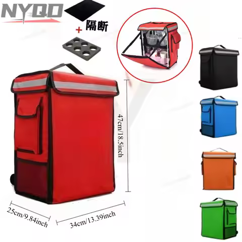 42L Motorcycle Food Delivery Bag Thermal Bag Food Delivery Insulated Delivery Pizza Backpack Food Wa