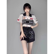 เสื้อแจ็คเก็ตเบสบอล แขนสั้น ถอดออกได้ สไตล์วินเทจ แฟชั่นอเมริกัน สำหรับผู้ชายและผู้หญิง WA036-285 (ผ